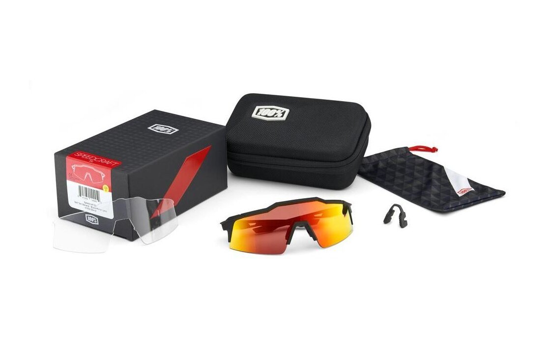 100% Speedcraft SL Cyling Glasses complete set