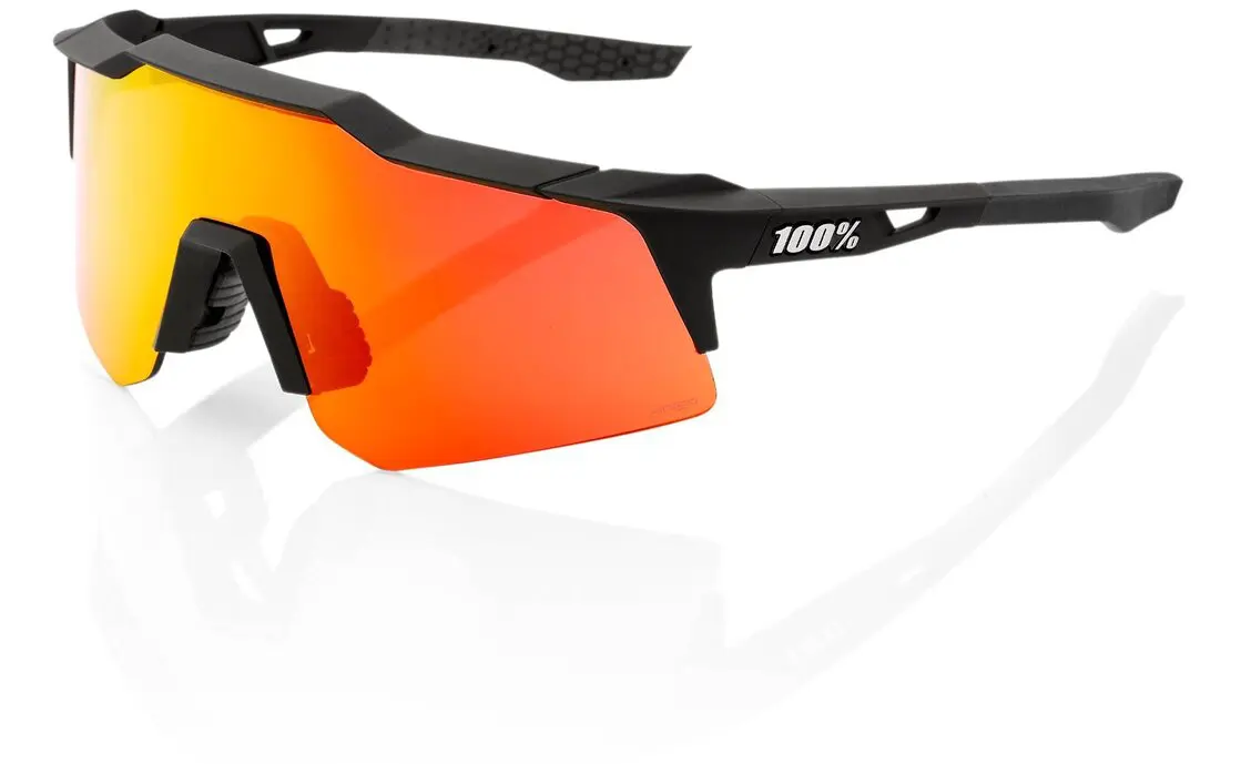 100% Speedcraft SL soft tact black / Hiper Red Multilayer Mirror