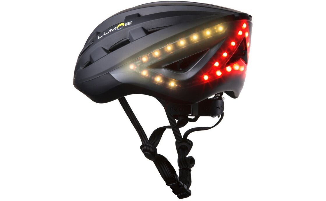 Lumos Kickstart Bike Helmet Black left view