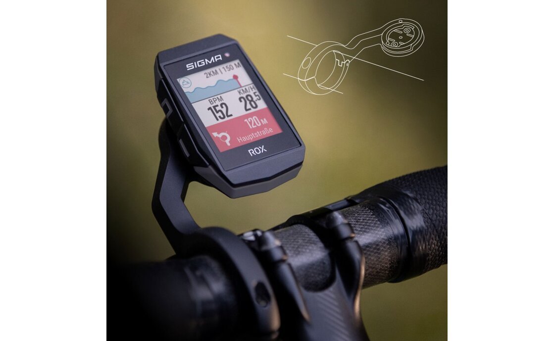 Sigma ROX 11.1 Evo HR set Bike Computer mont