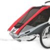 Thule Chariot Cougar 2 Red, incl. bike set