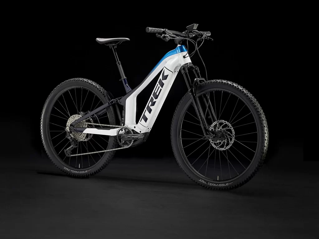 Trek Powerfly FS 7 (Crystal White-Alpine Dark Blue Fade)