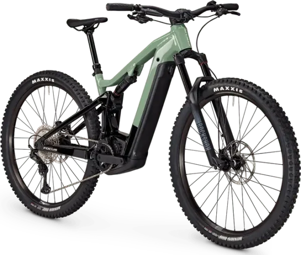 Focus THRON² 6.8 Electric Mountain Bike 2024 - Green 1