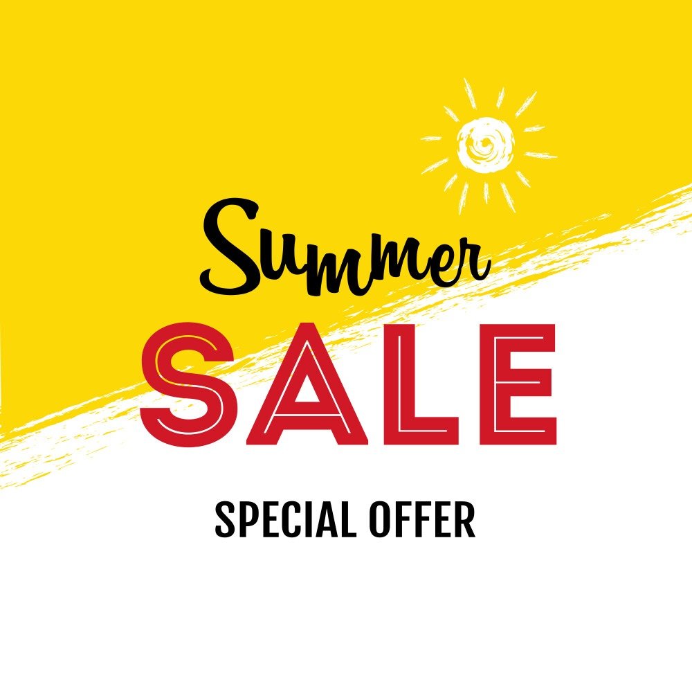 Summer sales special offer banner