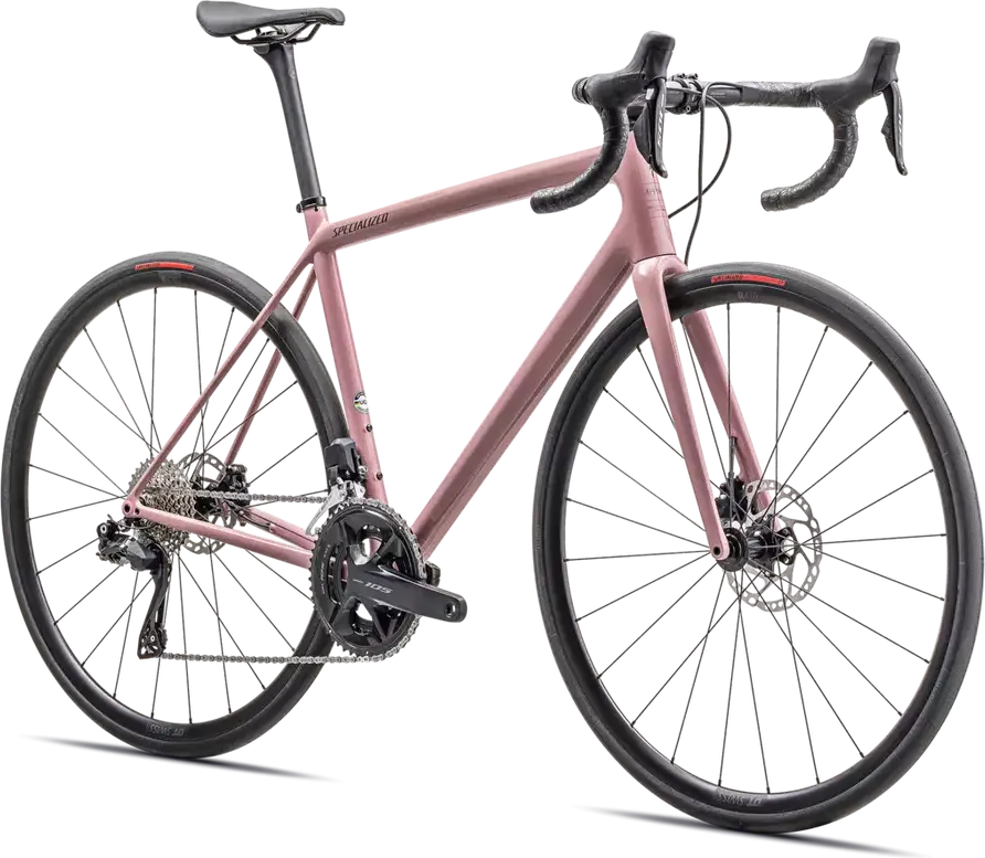Specialized Aethos Comp - Shimano 105 Di2 – 2025 - Gloss Dusky Pink - Smoke - Sideview
