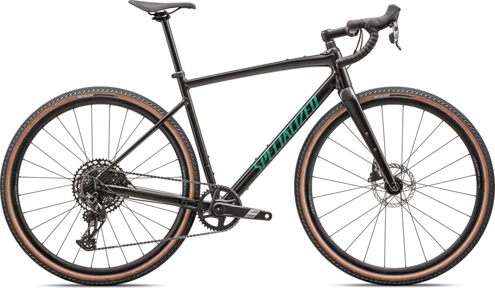 Specialized Diverge Comp E5 – 2025 - Gloss Metallic Obsidian - Metallic Pine Green